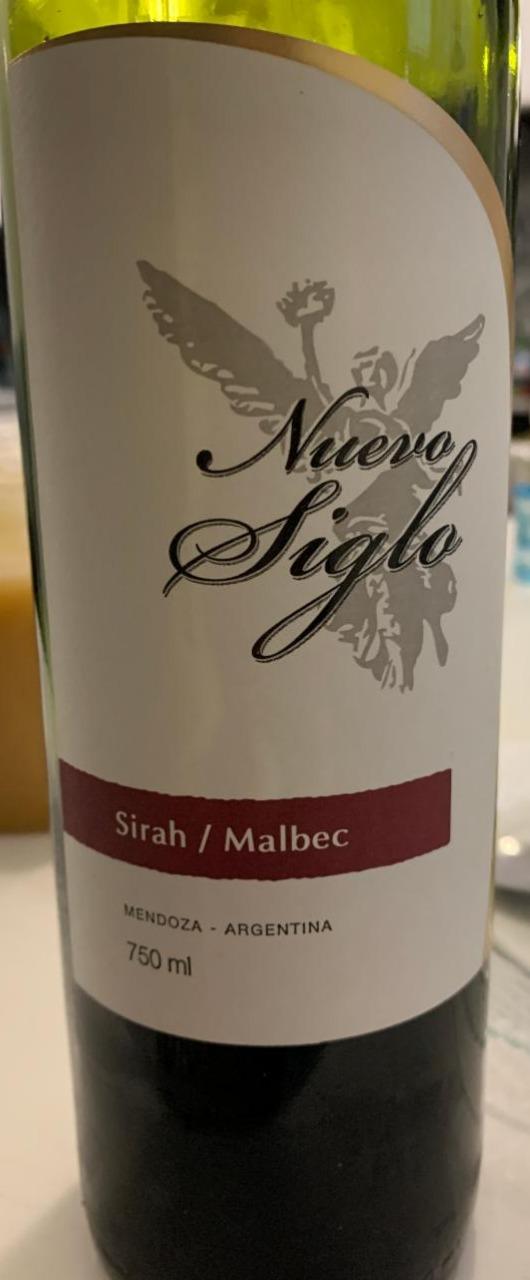 Фото - Вино полусухое красное sirah malbec Nuevo Siglo
