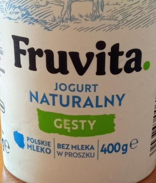 Фото - Йогурт натуральный jogurt gęsty Fruvita