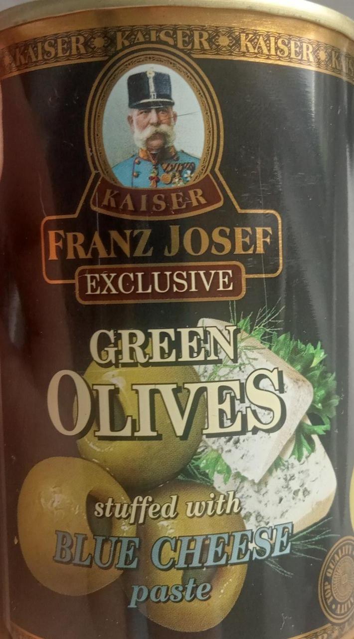 Фото - Оливки зеленые фаршированные голубым сыром Franz Josef Kaiser