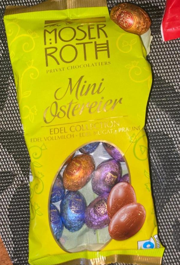 Фото - шоколадные яйца mini ostereier Moser Roth