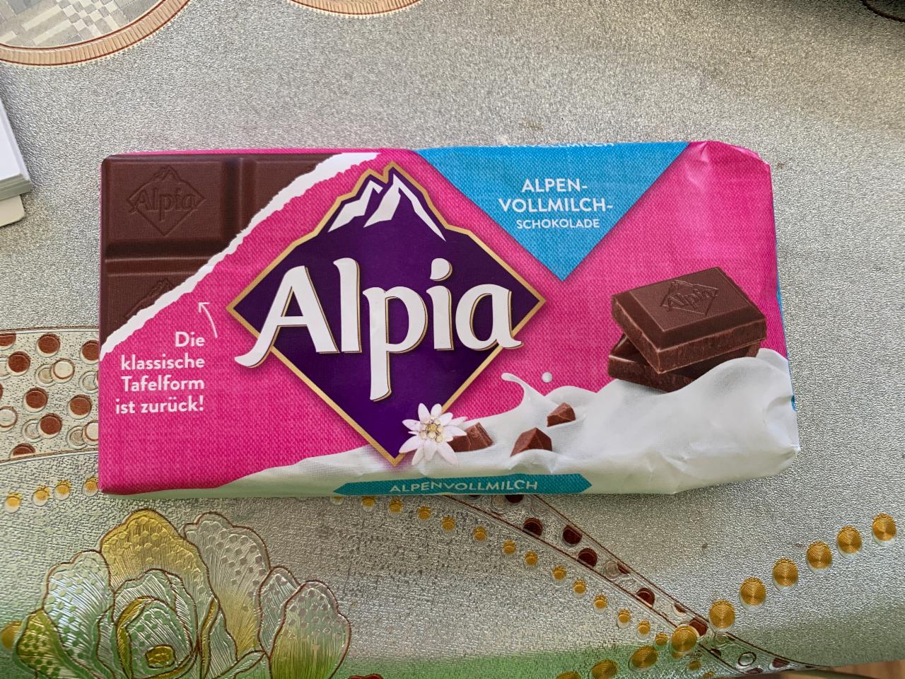 Фото - Шоколад из цельного альпийского молока Alpia