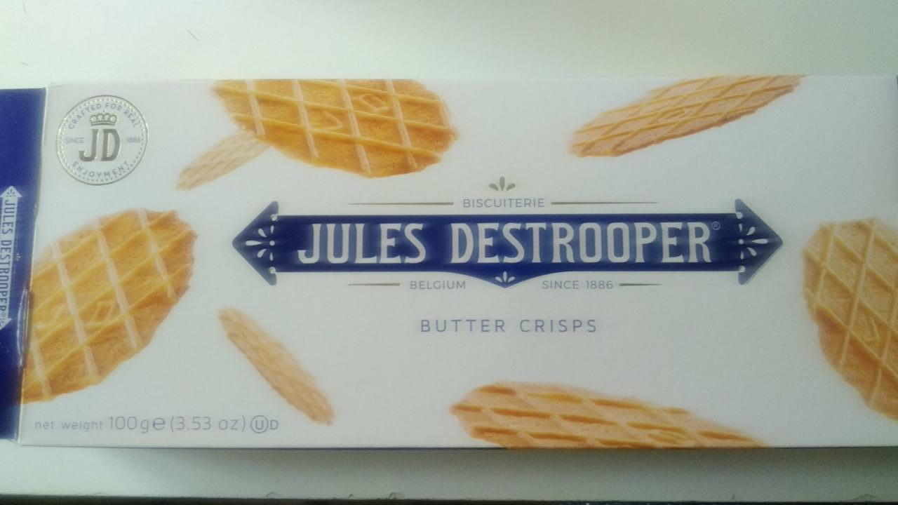 Фото - Печенье хрустящее сливочное Butter Crisps Jules Destrooper