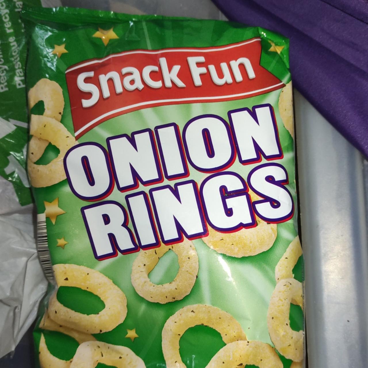 Фото - чипсы луковые кольца Onion Rings Snack Fun