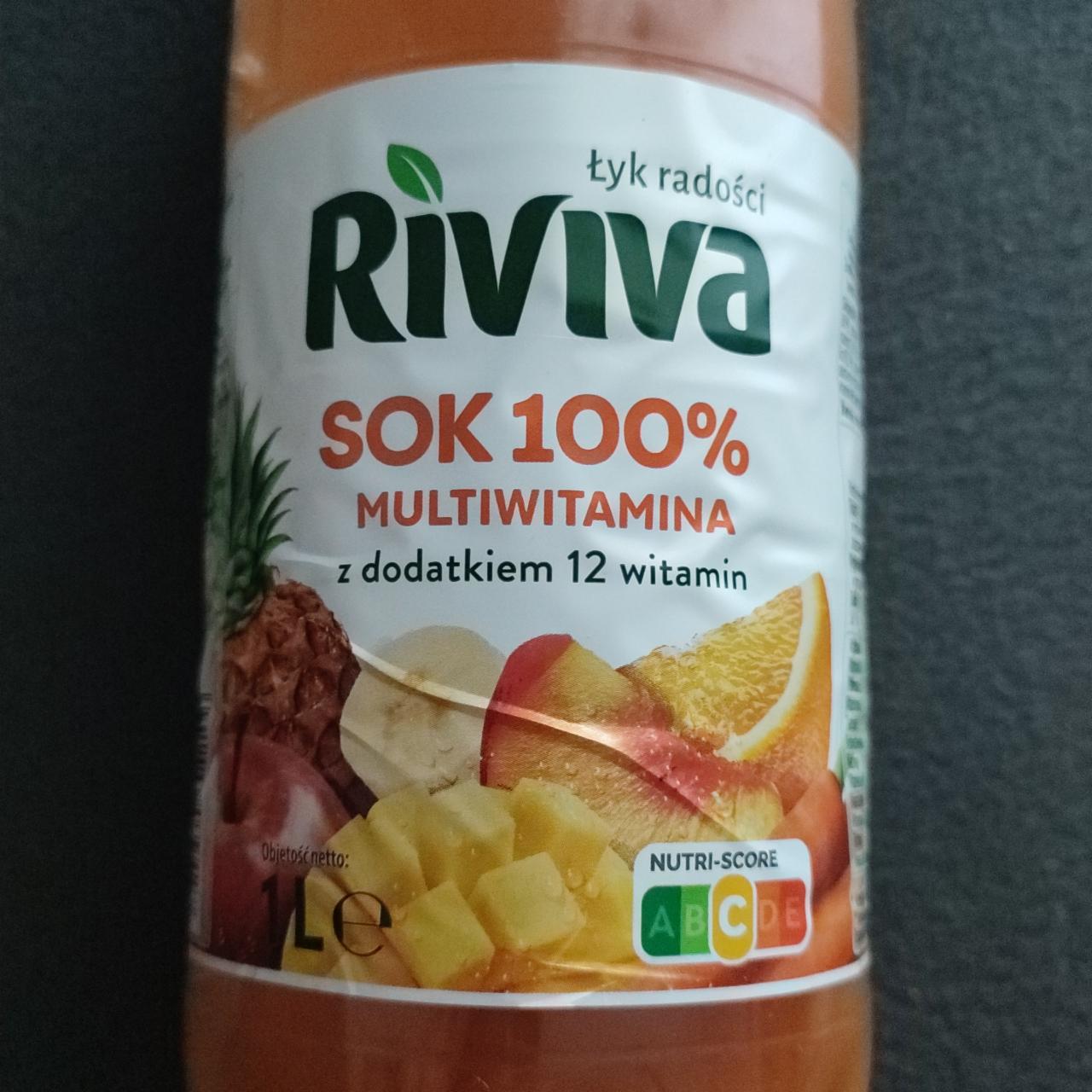 Фото - сок мультивитамин 12 витаминов Riviva