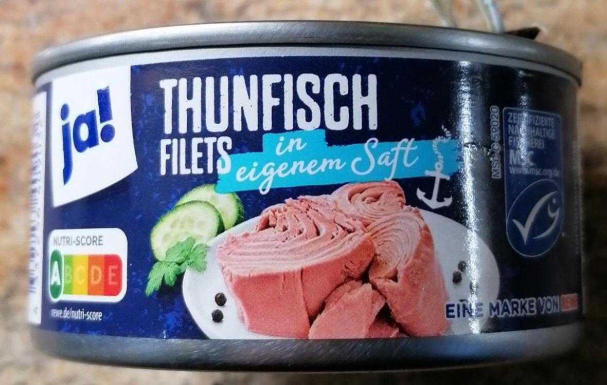 Фото - Филе тунца в собственном соку Thunfisch Filets Ja!