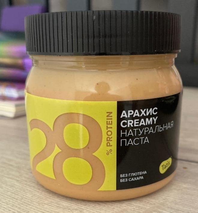 Фото - протеиновая арахисовая паста 28% Арахис Creamy Tatis