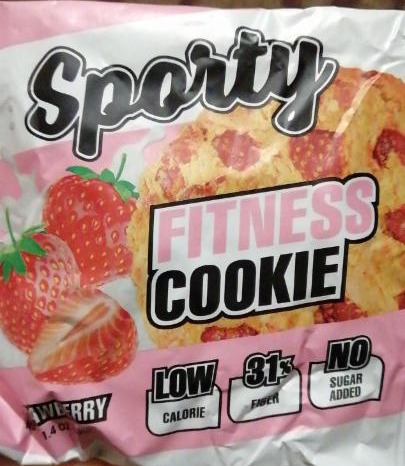 Фото - Печенье Fitness Cookie Strawberry Sporty