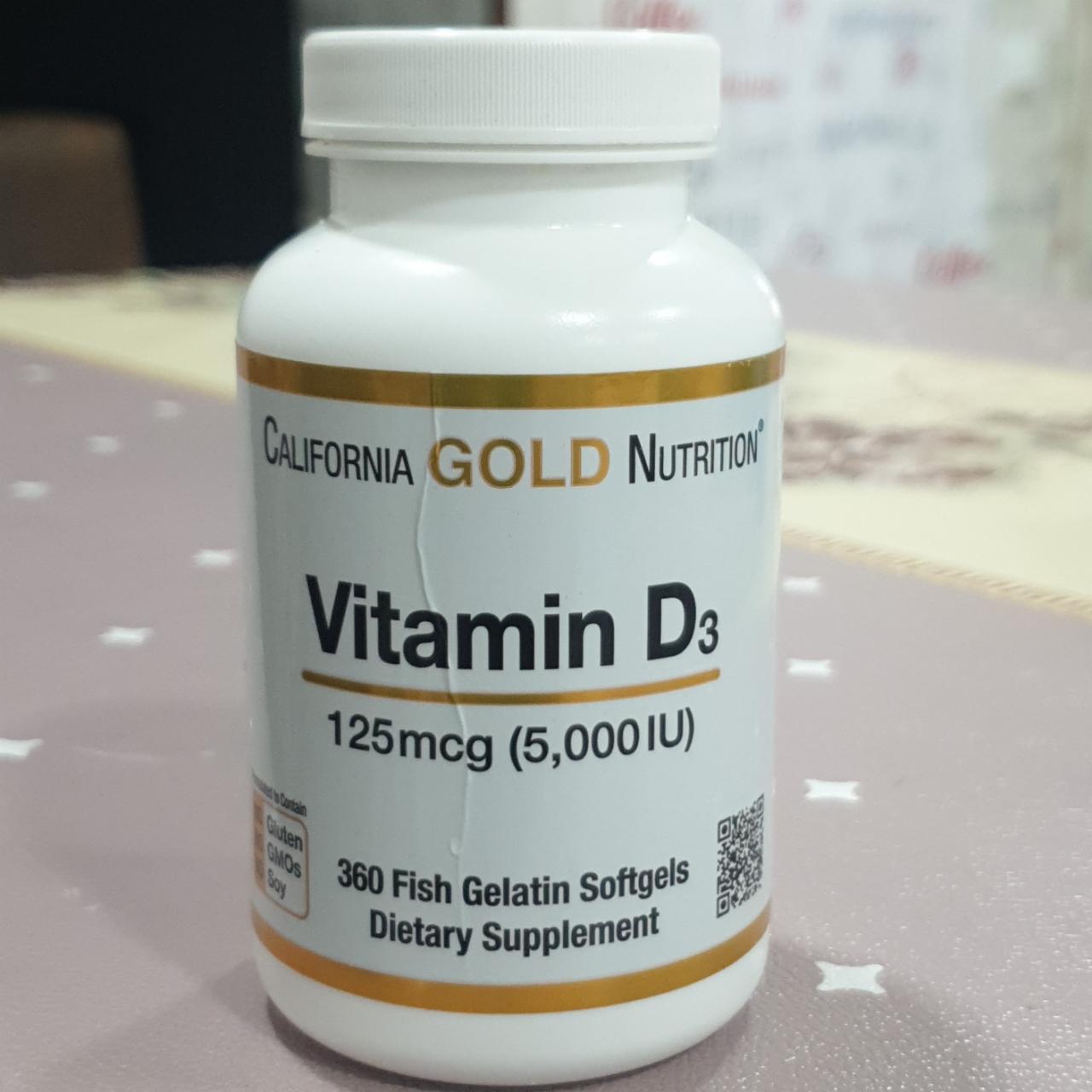 Фото - витамин D3 5000IU 125mcg CALIFORNIA GOLD NUTRITION