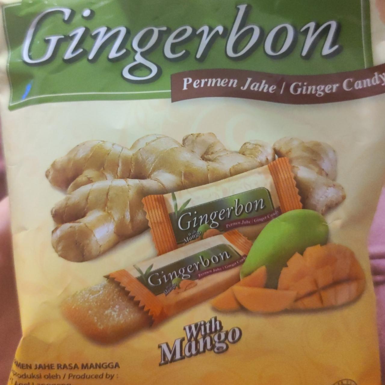 Фото - Мармелад имбирный со вкусом Манго Gingerbon