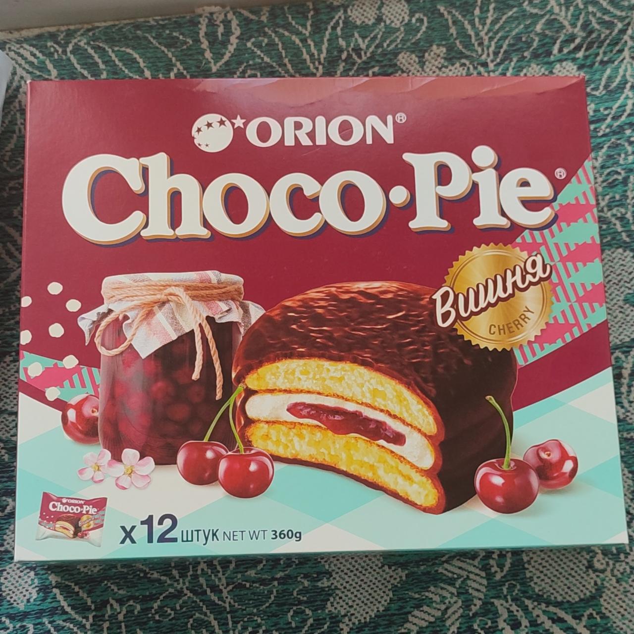 Фото - Choco pie Cherry Чокопай Вишня Orion