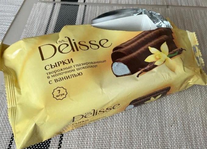 Фото - Сырки творожные глазированные в молочном шоколаде с ванилью Delisse