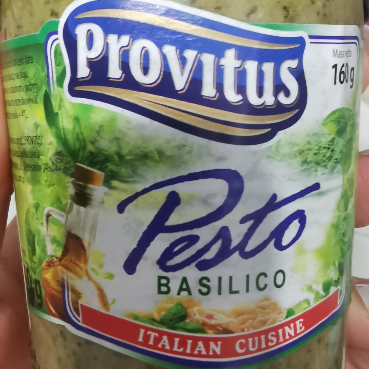Фото - Соус на основе растительных масел пастеризованный Pesto Basilico с базиликом Provitus