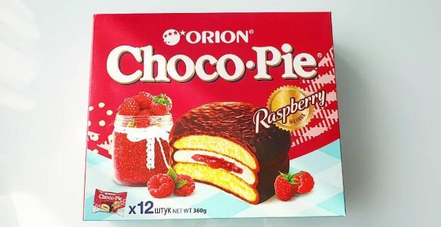 Фото - пирожное Choco Pie Чокопай вкус клубники Orion
