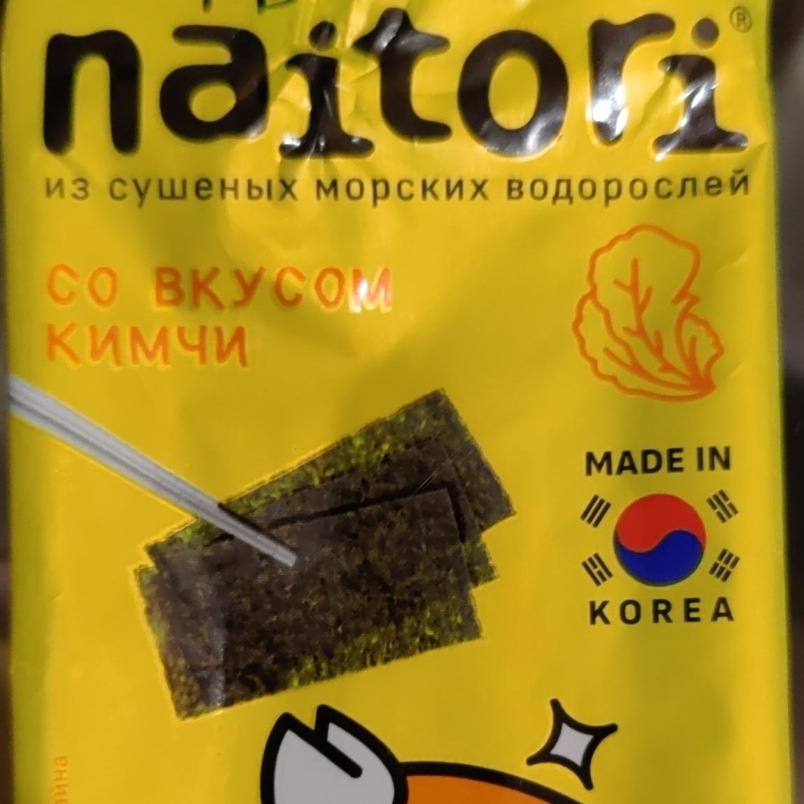 Фото - Чипсы нори со вкусом кимчи Naitori