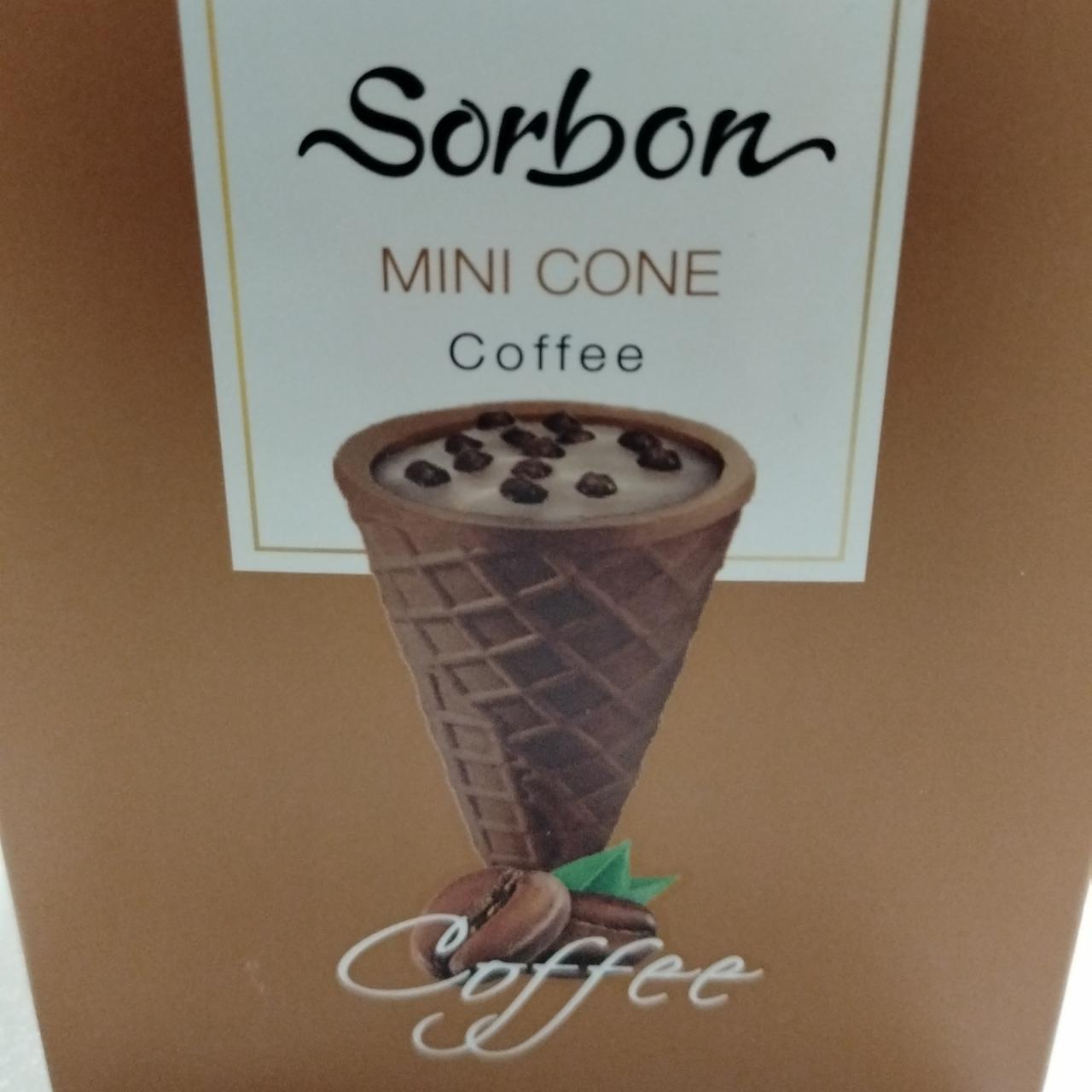 Фото - Мини-рожок с какао хрустящей с начинкой Кофе и воздушные зерна Sorbon