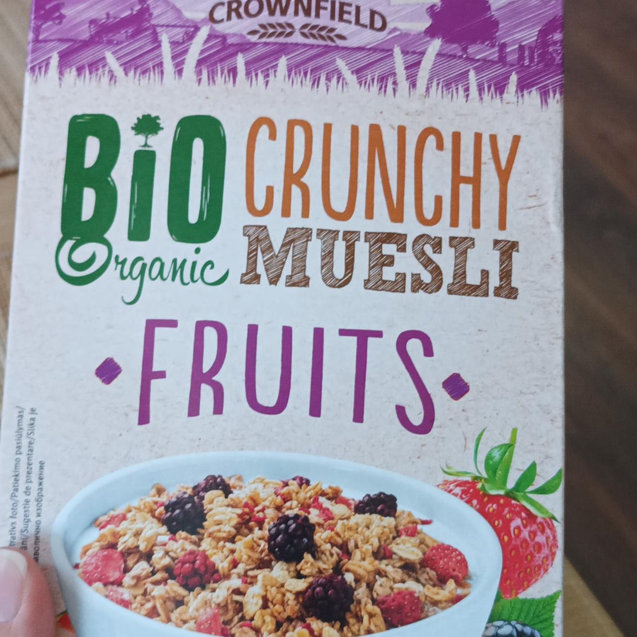 Фото - Мюсли хрустящие Crunchy Muesli Fruits Bio Organic Crownfield