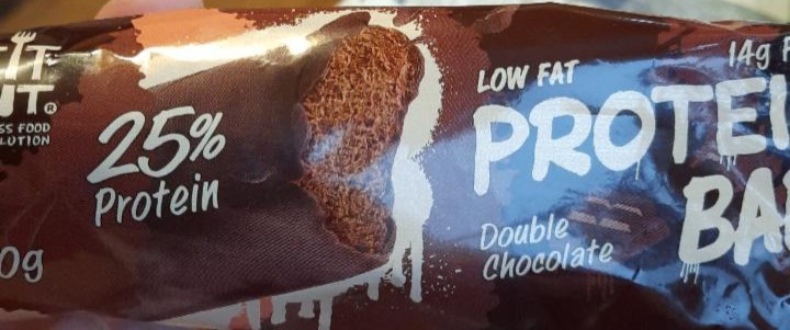 Фото - Батончик протеиновый с темным шоколадом Protein bar двойной шоколад Fit Kit