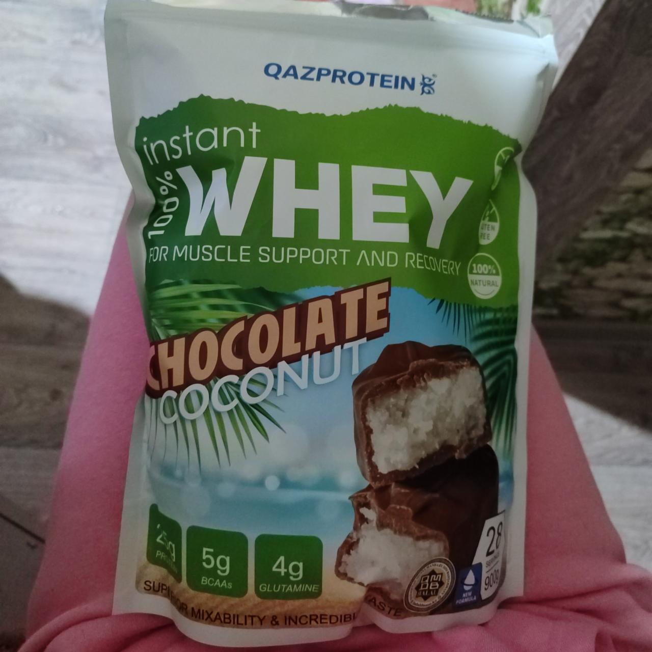 Фото - сывороточный протеин шоколад-кокос QazProtein