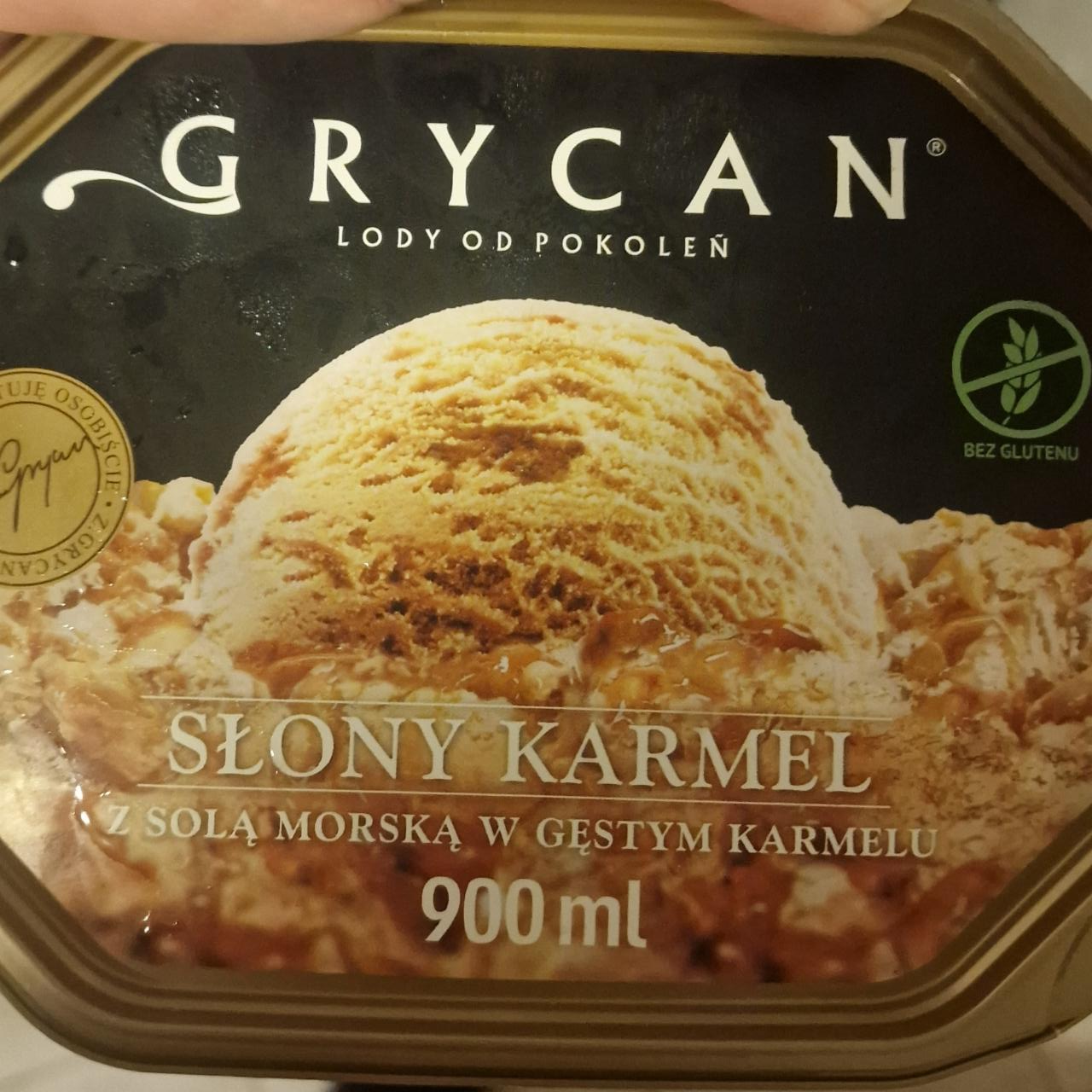 Фото - Мороженое Соленая карамель с морской солью GRYCAN
