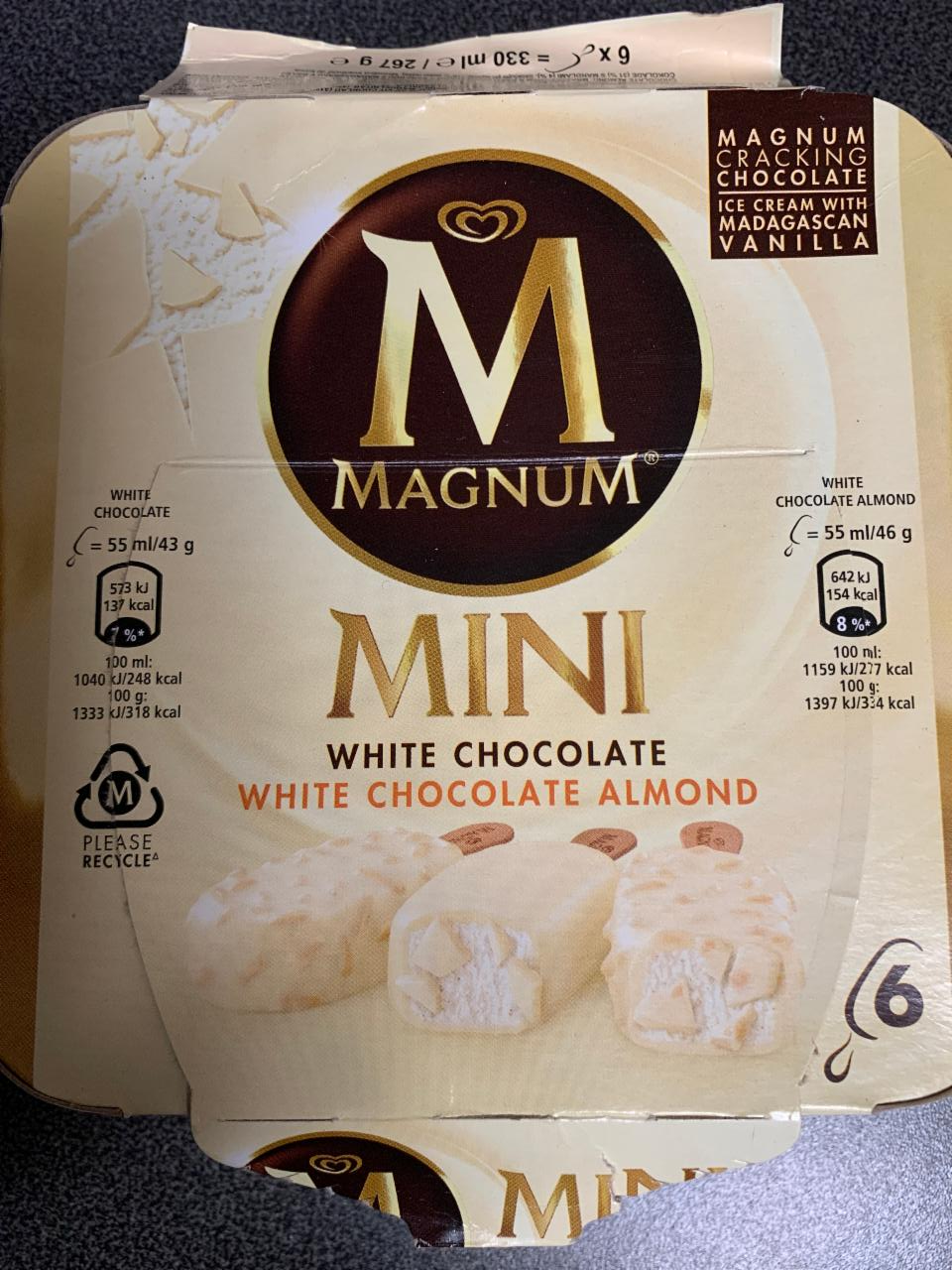 Фото - мороженое мини с белым шоколадом MAGNUM