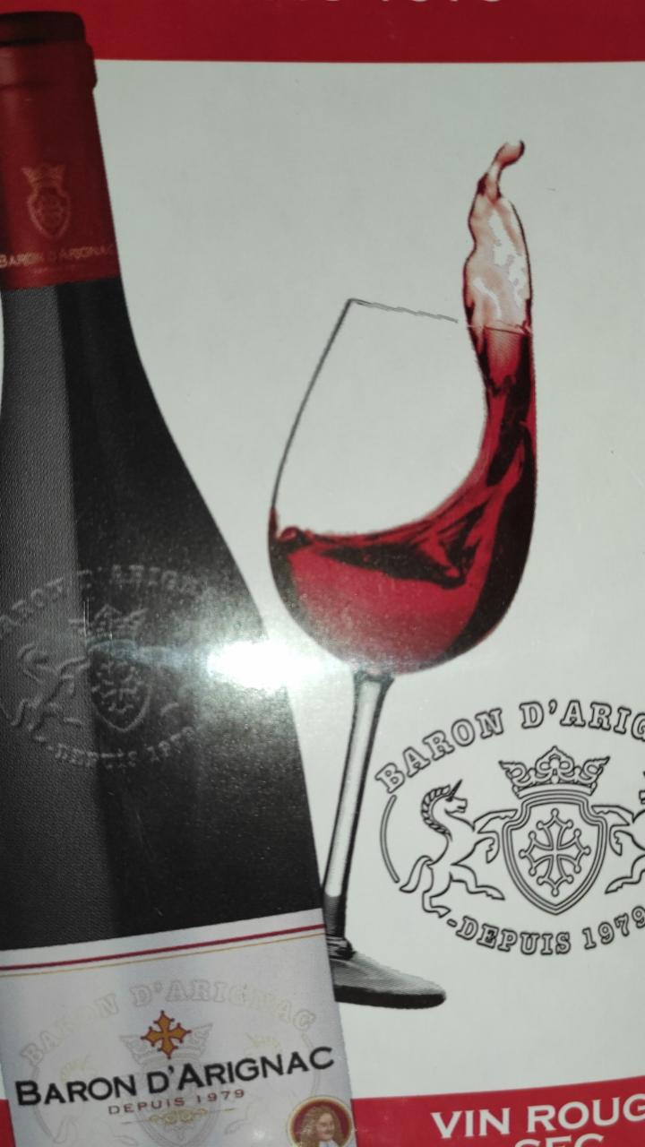 Фото - Вино красное сухое Барон д'Ариньяк Baron d'arignac