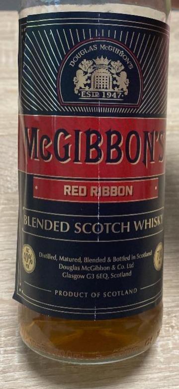 Фото - Виски шотландское Red Ribbon Mc Gibbons