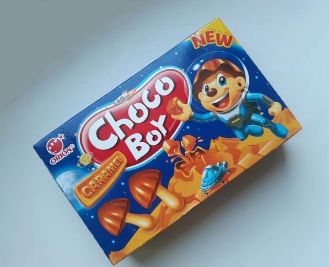 Фото - Choco Boy caramel печенье Чоко Бой карамель Orion