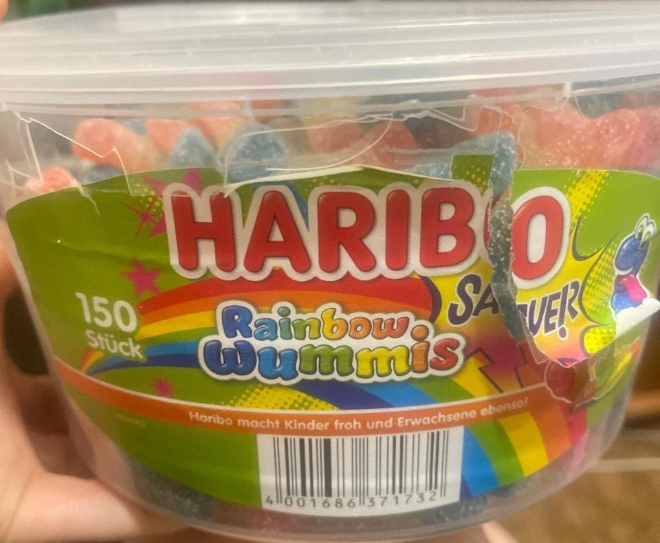Фото - харибо радужные червячки Rainbow Wummis Haribo