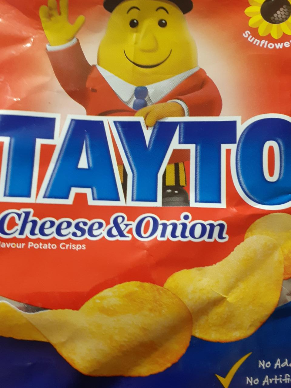 Фото - Crisps Cheese & Onion Flavour Potato Tayto