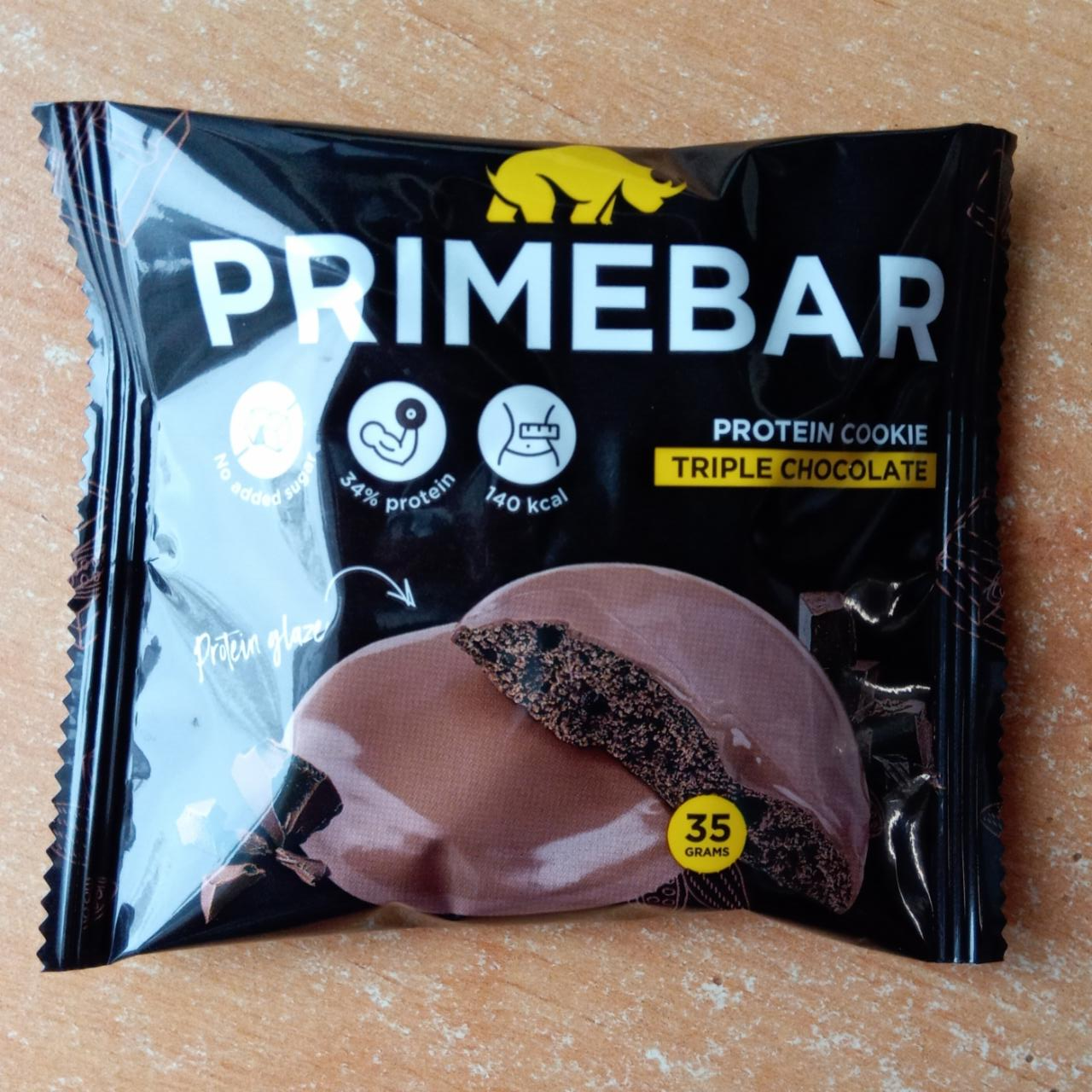 Фото - Протеиновое печенье со вкусом тройной шоколад primebar