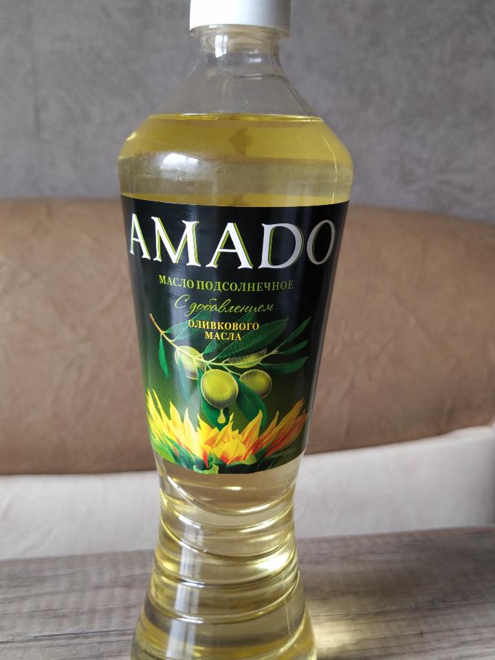Фото - Масло подсолнечное с добавлением оливкового масла Amado
