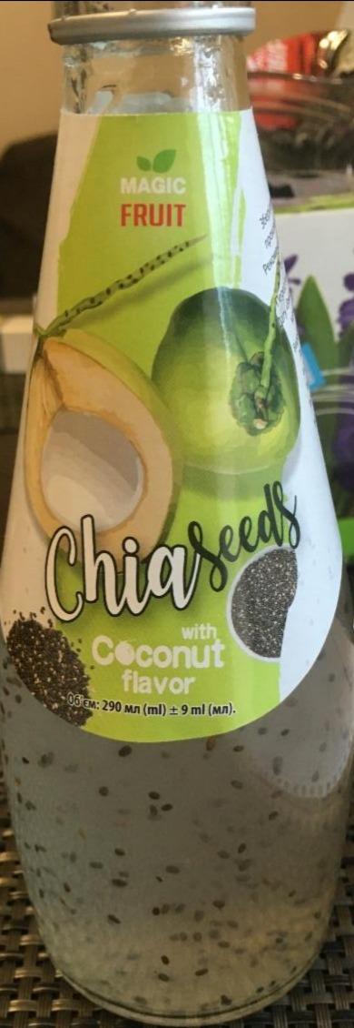 Фото - напиток с семенами чиа с вкусом кокоса ChiaSeeds Magic Fruit