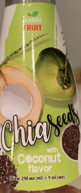 Фото - напиток с семенами чиа с вкусом кокоса ChiaSeeds Magic Fruit