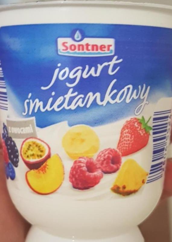 Фото - Йогурт сливочный с фруктами Sonter