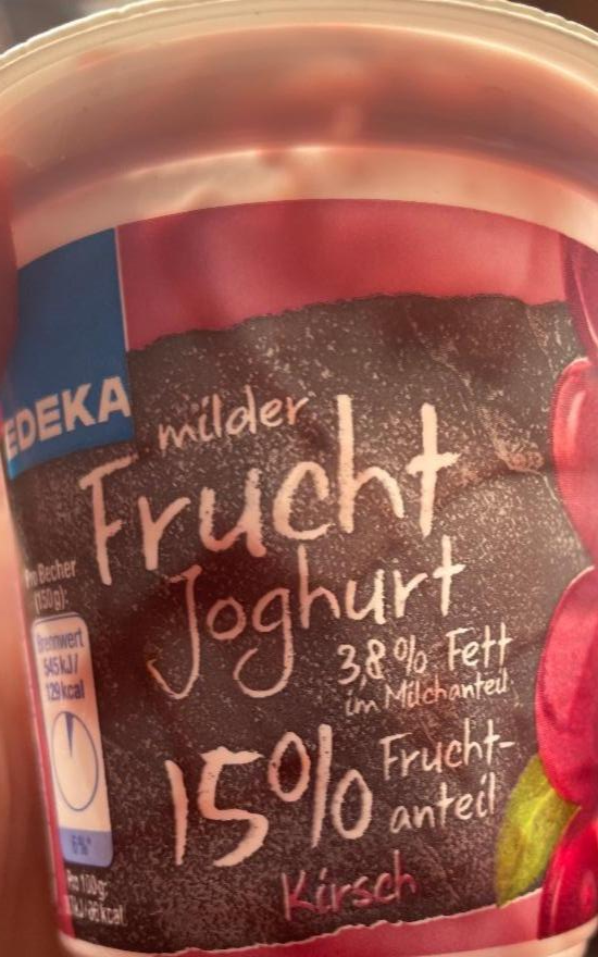 Фото - йогурт фруктовый со вкусом вишни Edeka