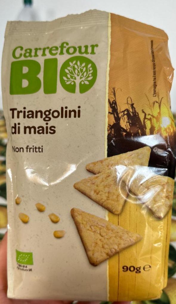 Фото - Хлебцы треугольники кукурузные Bio Carrefour
