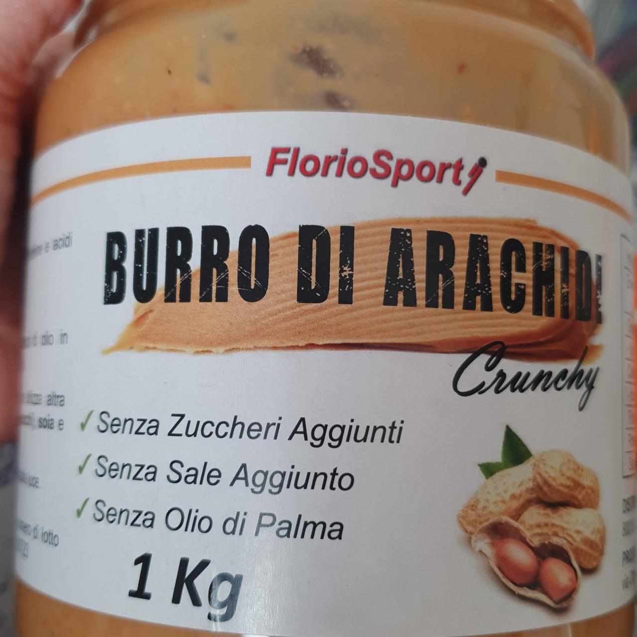 Фото - Арахисовая паста Burro di Arachidi Crunchy FlorioSport