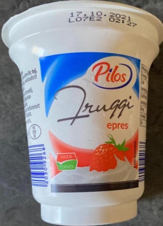 Фото - йогурт клубничный Yoghurt Strawberry with fruit pieces Pilos