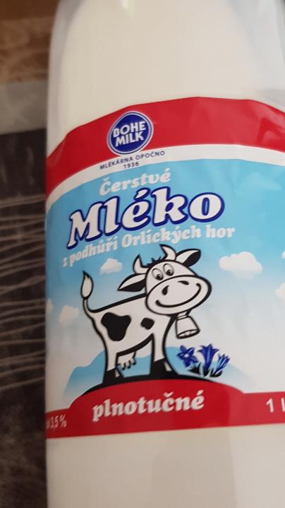 Фото - свежее молоко 3,5% Bohe Milk