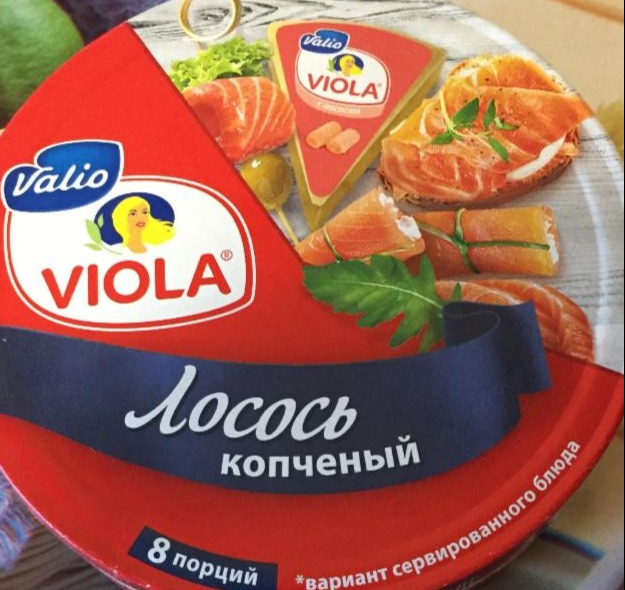 Фото - плавленый сыр треугольники лосось копченый Viola