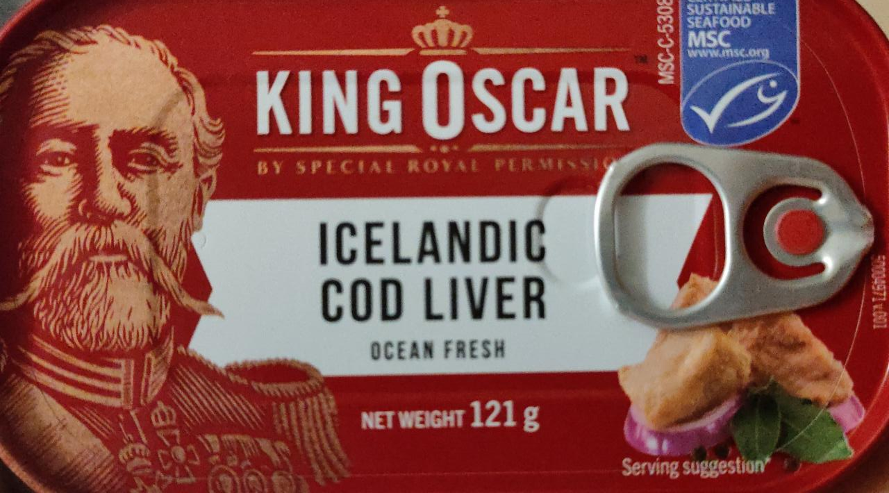 Фото - Печень трески натуральная Icelandic Cod Liver King Oscar