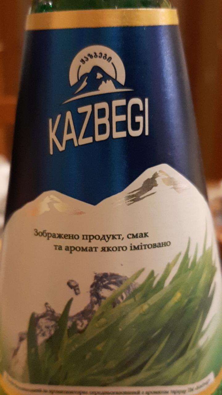 Фото - Напиток безалкогольный на ароматизаторах среднегазированный с ароматом тархуна Kazbegi.