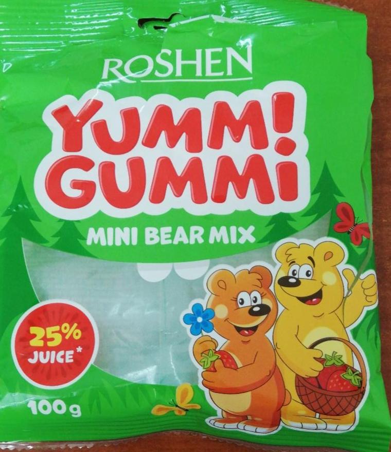 Фото - Yammi Gummi mini bear mix микс и маленьких мармеладных мишек Roshen