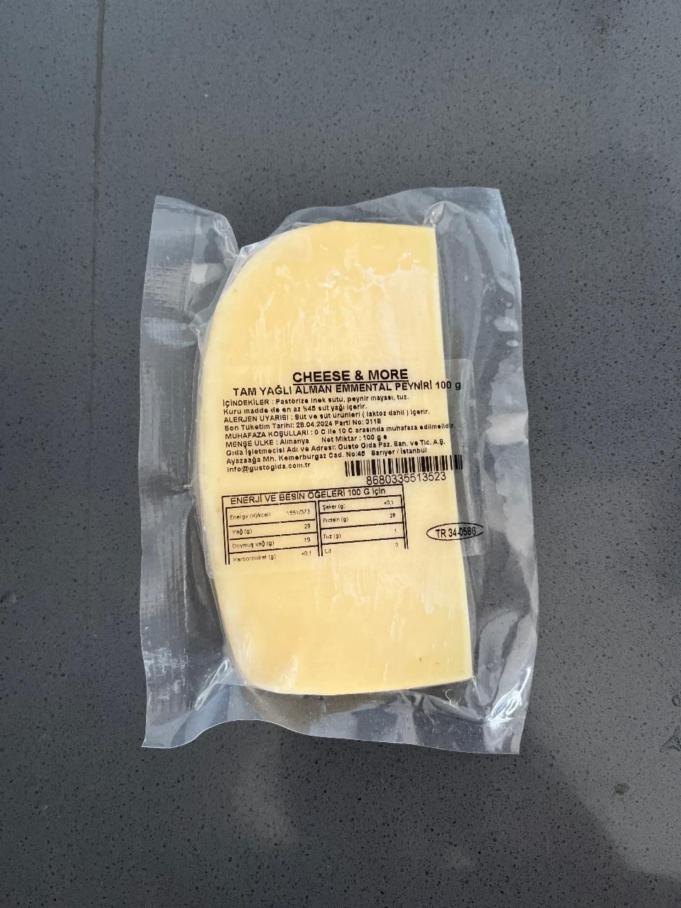 Фото - Alman emmental peyniri Cheese&More