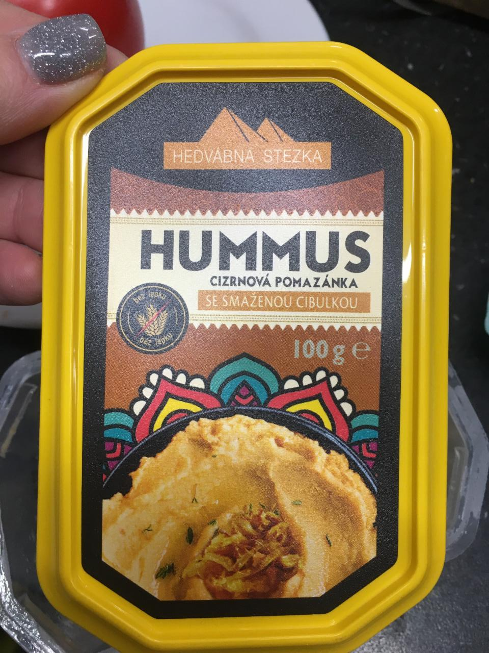 Фото - Hummus cizrnová pomazánka se smaženou cibulkou Hedvábná stezka