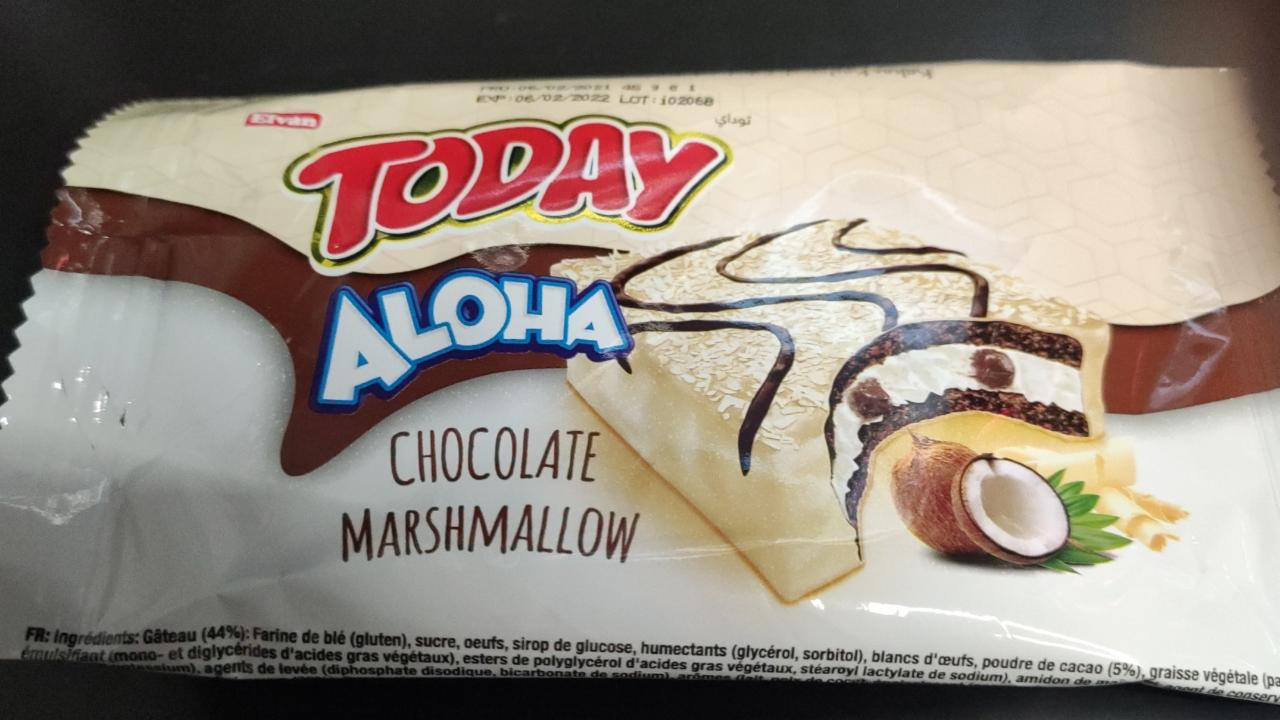 Фото - пирожное в белом шоколаде с кокосом Today Aloha