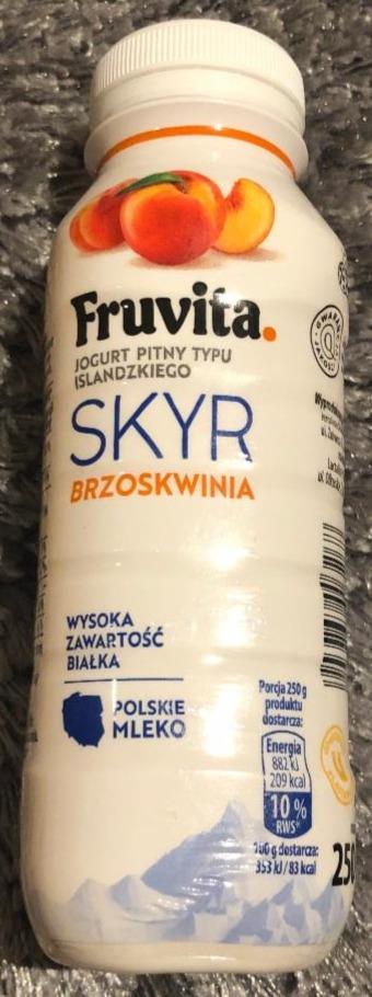 Фото - Йогурт питьевой 1.5% с наполнителем Персик Skyr Jogurt Brzoskwinia Fruvita