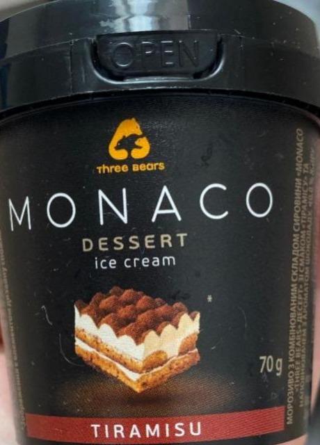 Фото - Мороженое 10% со вкусом Тирамису Dessert Monaco Three Bears