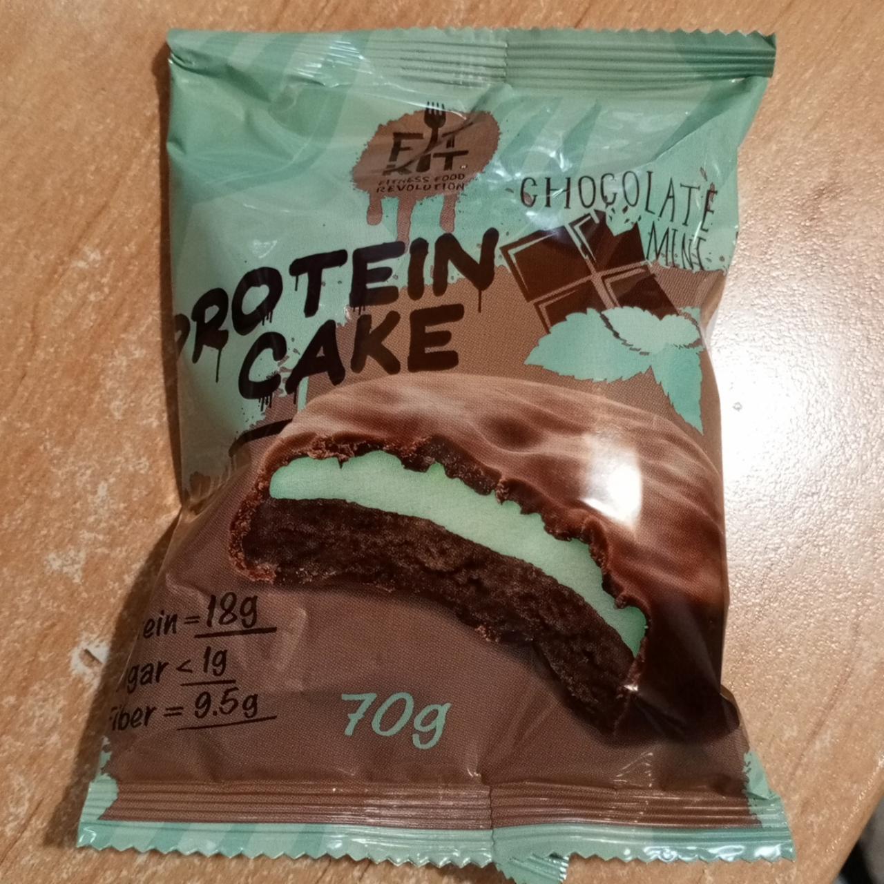 Фото - Протеиновое печенье шоколад, мята Protein cake chocolate mint Fit Kit