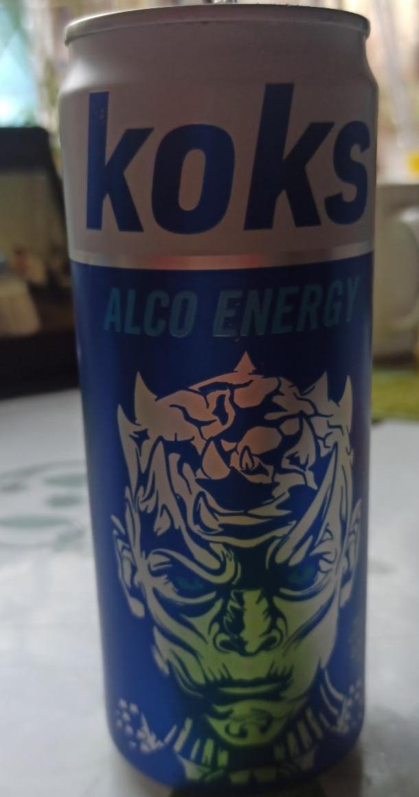 Фото - Напиток слабоалкогольный энергетический сильногазированный Koks Alko Energy